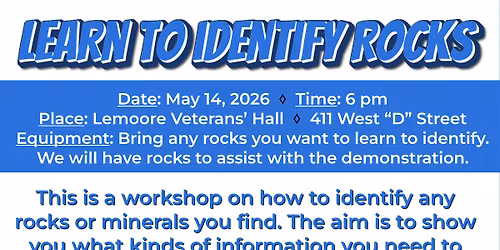 How to identify a rock.