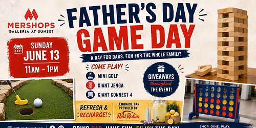 Father\u2019s Day Game Day | Free Family Event