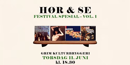 H\u00f8r og se - Sommerfest 2026 - Festival Spesial - Vol. 1