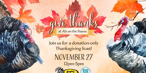 AJ\u2019s Community Thanksgiving Day Feast! \ud83e\udd83