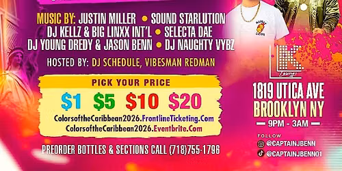LABOR DAY WEDNESDAY COLORS OF THE CARIBBEAN