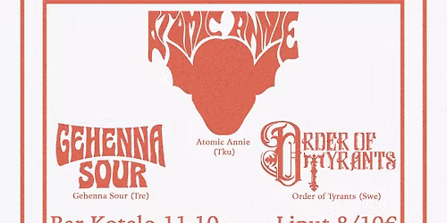 Finnish 🤝 Swedish Groove, Riffs & Stoner Rock @ Bar Kotelo
