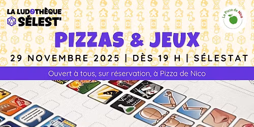 Soir\u00e9e Pizzas & Jeux - uniquement sur r\u00e9servation