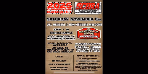 SCDRA Northeast Banquet