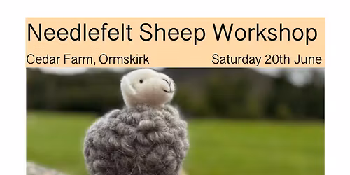 Needle felt Sheep Workshop at Cedar Farm, Ormskirk