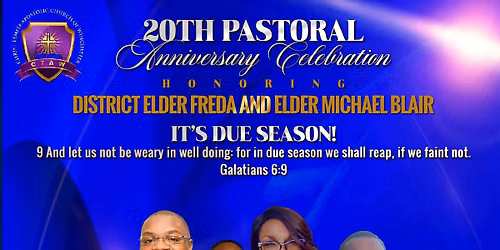 20th Pastoral Anniversary Banquet 