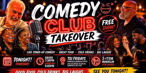 Comedy Club Takeover at TGI Fridays Annapolis | Live Stand-Up Comedy Night