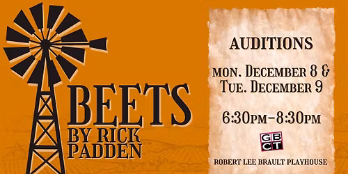 Auditions for "Beets" by Rick Padden
