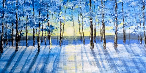 Winter Woodland Paint and Sip