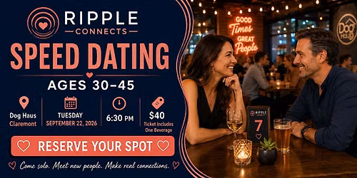 Speed Dating Ages 30-45 | Claremont