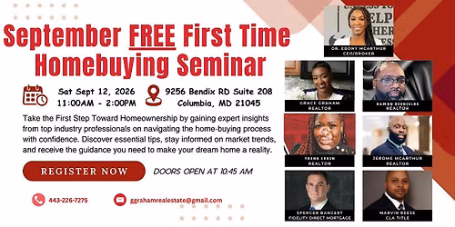 FREE First Time Homebuyer Seminar
