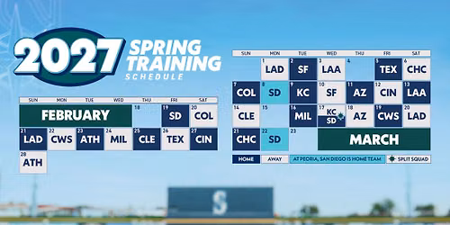 Spring Training: Los Angeles Dodgers vs. Seattle Mariners