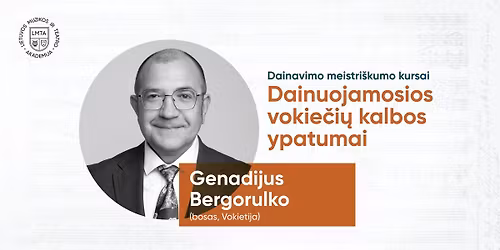 Dainuojamosios vokie\u010di\u0173 kalbos ypatumai | Meistri\u0161kumo kursai dainininkams