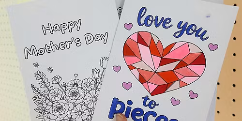Mother\u2019s Day Colour Your Own Card