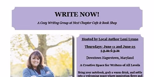 WRITE NOW! A Cozy Writing Group at Next Chapter Cafe & Bookshop