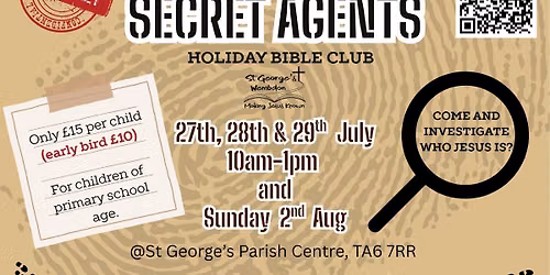 Secret Agents Holiday Bible Club