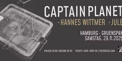 CAPTAIN PLANET - LIVE 2025 | Hamburg