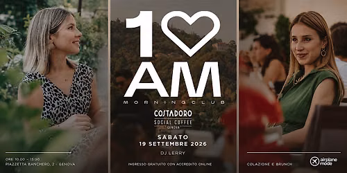 10AM MORNING CLUB COSTADORO SOCIAL COFFEE GENOVA