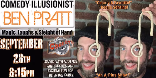 COMEDY ILLUSIONIST: BEN PRATT 9\/26