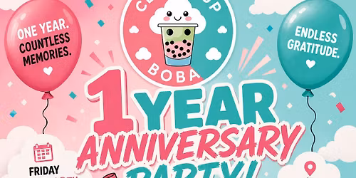 Boba Fest 2026 - Cloud Cup 1yr Anniversary
