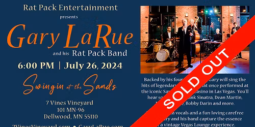 Rat Pack - Swingin at the Sands at The Forum - Bath
