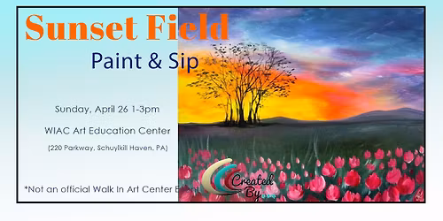 Sunset Field Paint and Sip
