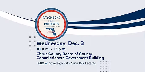 2025 Citrus County Paychecks for Patriots