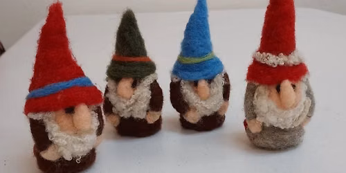 Needle Felted Gnomes Art Class