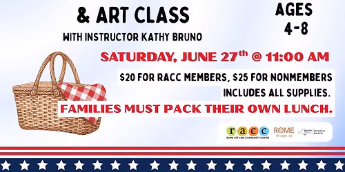 Family Patriotic Picnic & Art Class