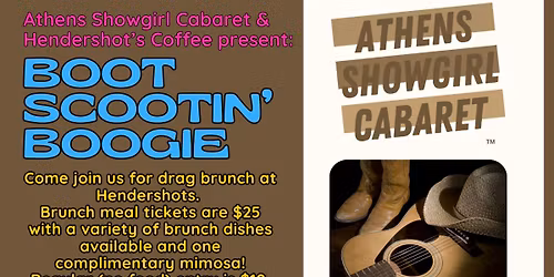Athens Drag Brunch BOOT SCOOTIN' BOOGIE