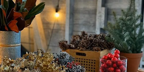 Annual Holiday Wreath Making Workshop December 3, 6:30pm