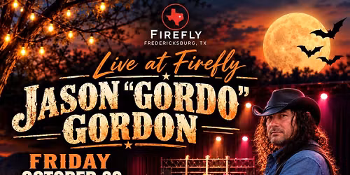 \ud83c\udf83\ud83c\udfb8 KICK OFF HALLOWEEN WEEKEND AT FIREFLY WITH JASON "GORDO" GORDON! \ud83c\udfb8\ud83c\udf83