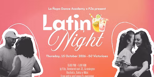 Latin Night @ PJs | Donderdag 15 Oktober