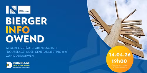 Biergerinformatiounsowend iwwert den Douzelage