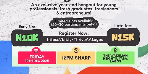 Connect, Grow & Thrive - Lagos Edition