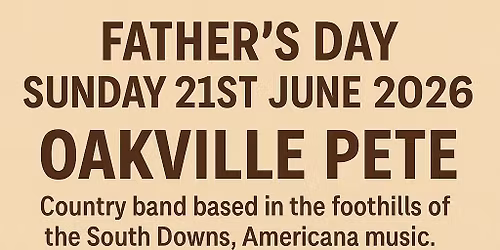 \ud83c\udfb6 Father's Day Country Show! | *NEW LIVE MUSIC by Oakville Pete,* | Beer & Meat
