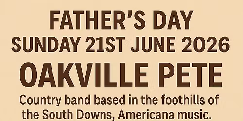 \ud83c\udfb6 Father's Day Country Show! | *NEW LIVE MUSIC by Oakville Pete,* | Beer & Meat