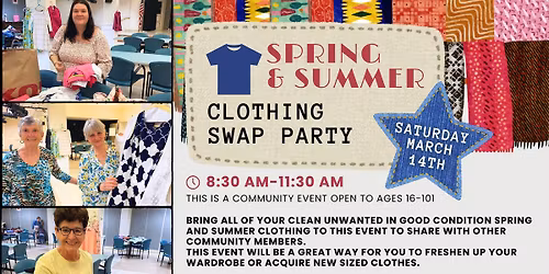 \ud83d\udecd\ufe0f Spring & Summer Clothing Swap Party \ud83c\udf38