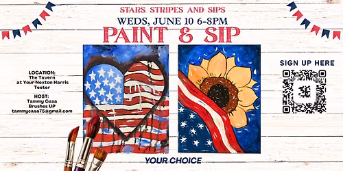 Stars, Stripes and Sips Paint & Sip at The Tavern at Your Nexton Harris Teeter