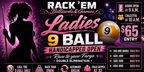 Ladies Open Handicapped 9 Ball