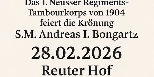 Kr\u00f6nung S.M. Andreas I. Bongartz