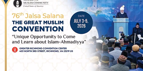Jalsa Salana - The Great Muslim Convention