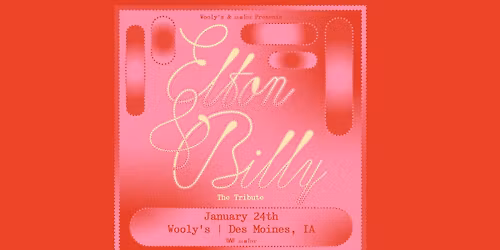 Elton & Billy: A Tribute To Billy Joel & Elton John at Wooly's