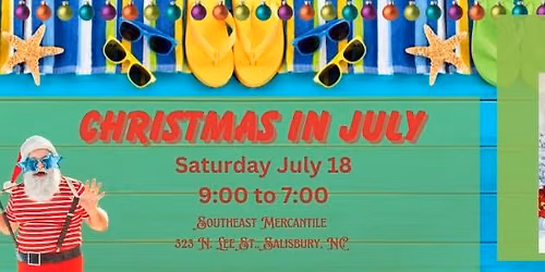 Christmas in July -- TIME FOR THE DETAILS