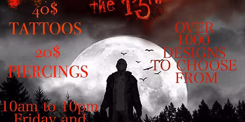 Friday the 13th tattoo event