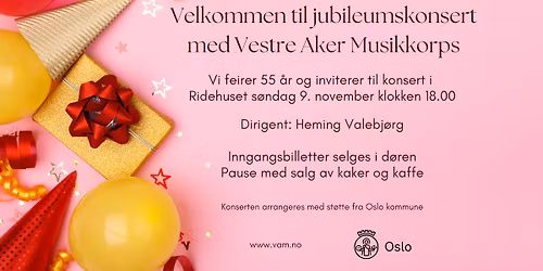 Jubileumskonsert med Vestre Aker Musikkorps