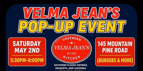 Velma Jean\u2019s POP-UP DINER!! 