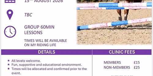 Jumping clinic with Daniel Baddeley