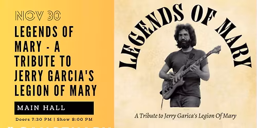 Legends of Mary - A Tribute to Jerry Garcia's Legion of Mary