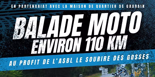 BALADE MOTO au profit de l'ASBL Le Sourire des Gosses